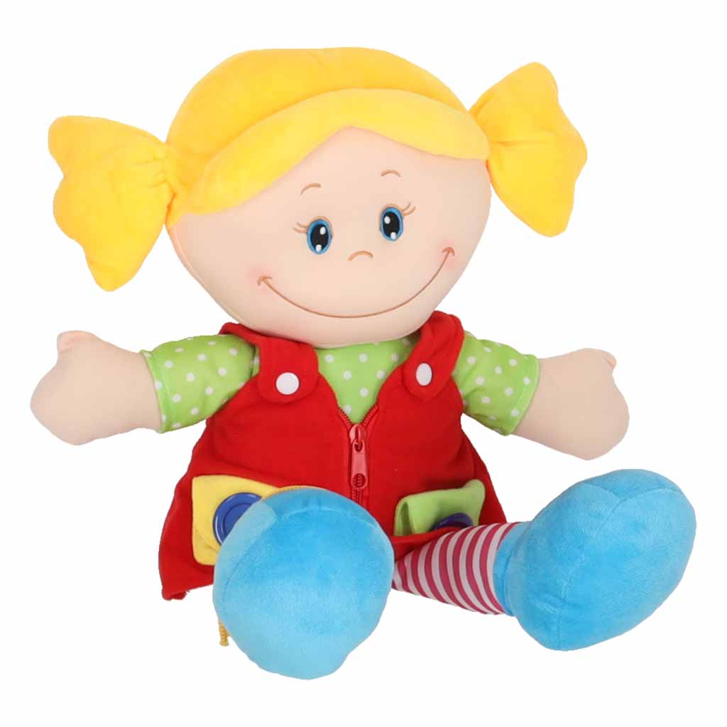 Montessori látková bábika Ivanka – senzorická maznavá bábika