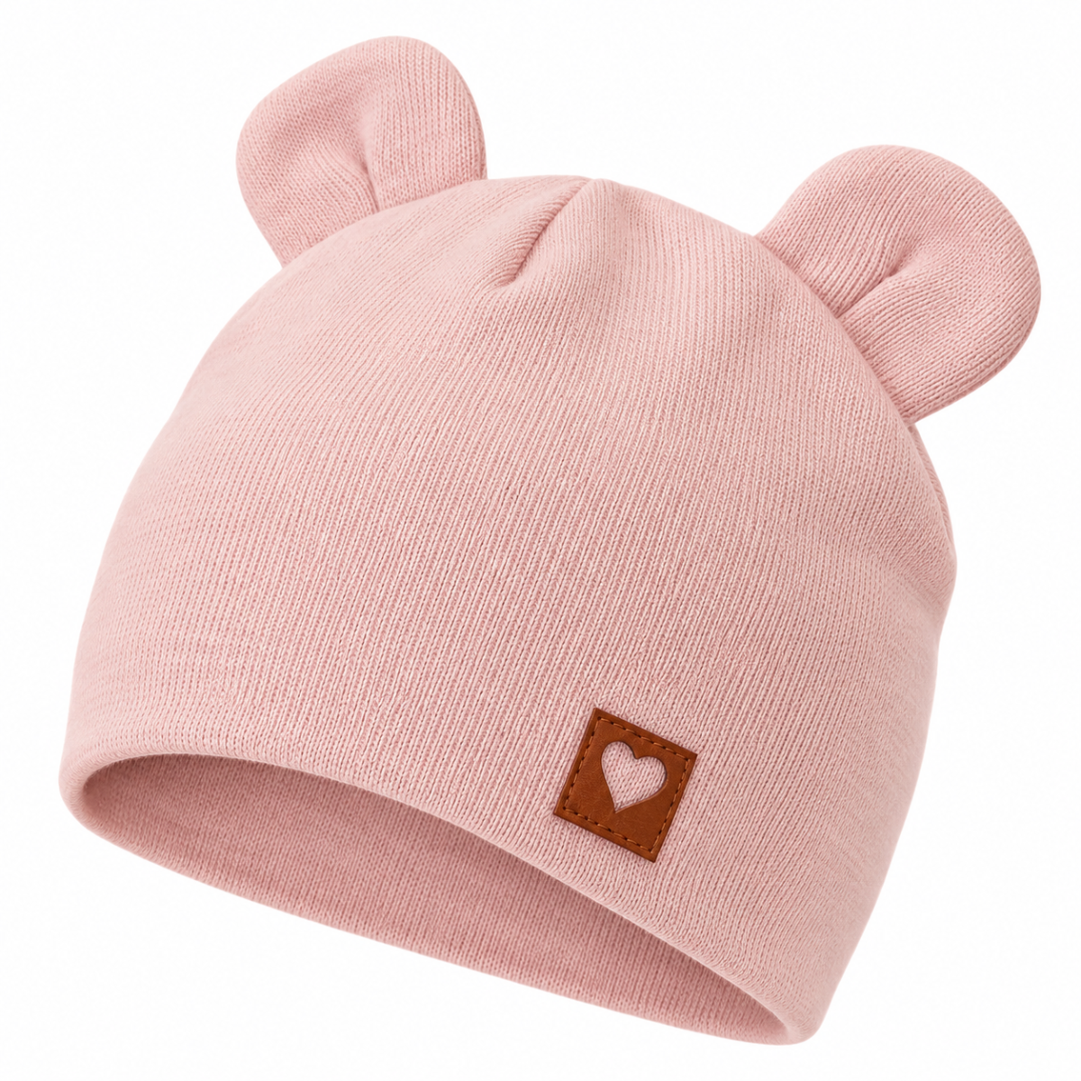 Z & Z Dvojvrstvová bavlnená čiapočka LOVE TEDDY, sv. ružová, vel. 80/86