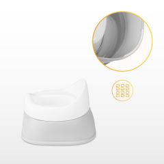 Detský nočník Bibi s vyberateľnou vložkou – ergonomický, protišmykový - šedý (11)