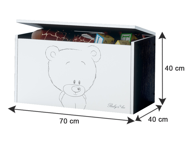Box na hračky s motívom Macko