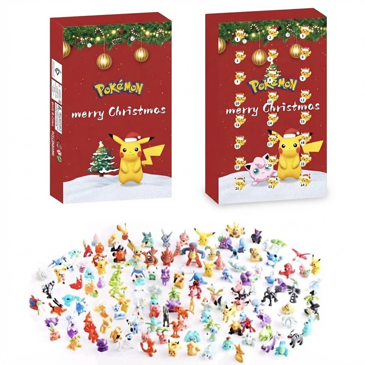 Adventný kalendár Pokémon s figúrkami Christmas collection