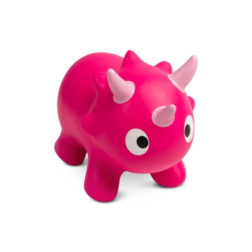 Skákacie Dino s pumpičkou, pink (574829)