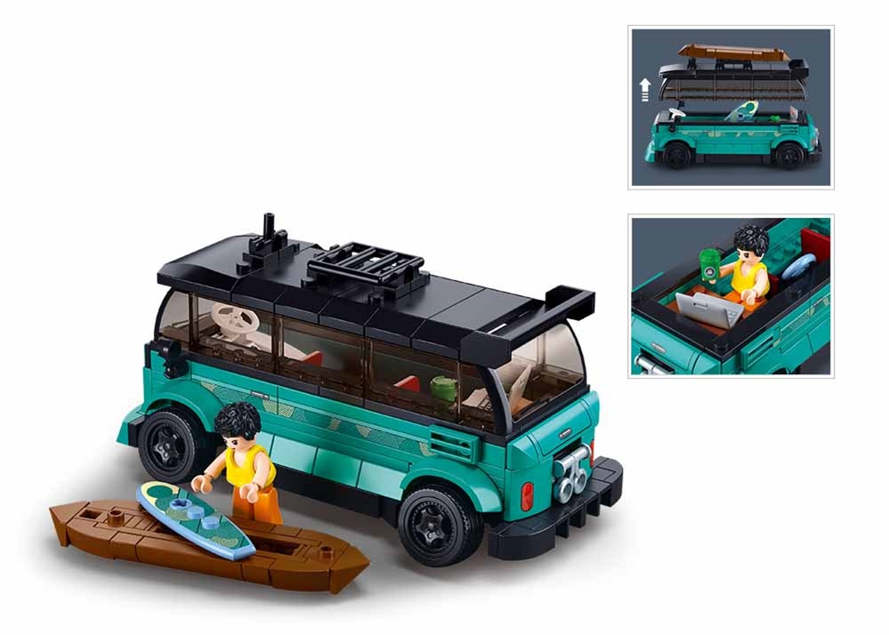 Sluban Model Bricks M38-B1191 Surferské vozidlo TS-1 v mierke 1:35
