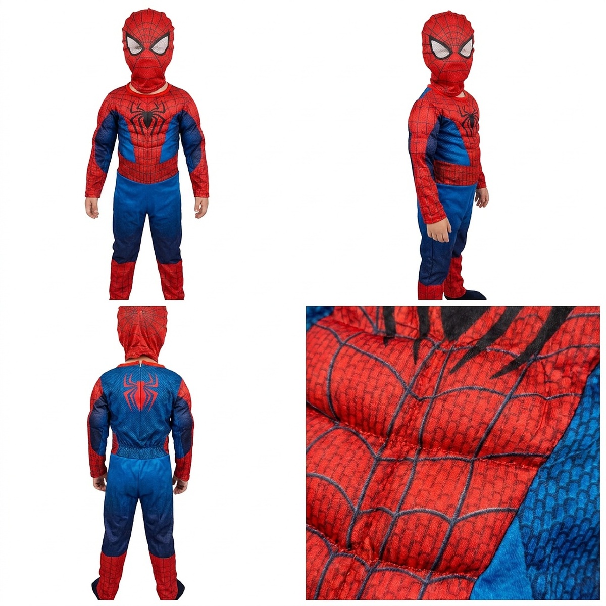 Detský kostým Svalnatý Spiderman Premium 110-122 M