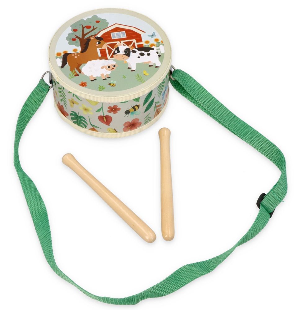 Detský bubienok s motívom farmy – Adam Toys