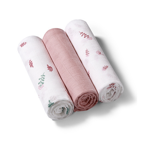 Mušelínové plienky BabyOno, Super Soft ružové, 100% bavlna, 3 ks x 70x70 cm, Nature