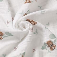 Mušelínové plienky BabyOno, Super Soft béžové, 100% bavlna, 3 ks x 70x70 cm, Medvedík II (3)