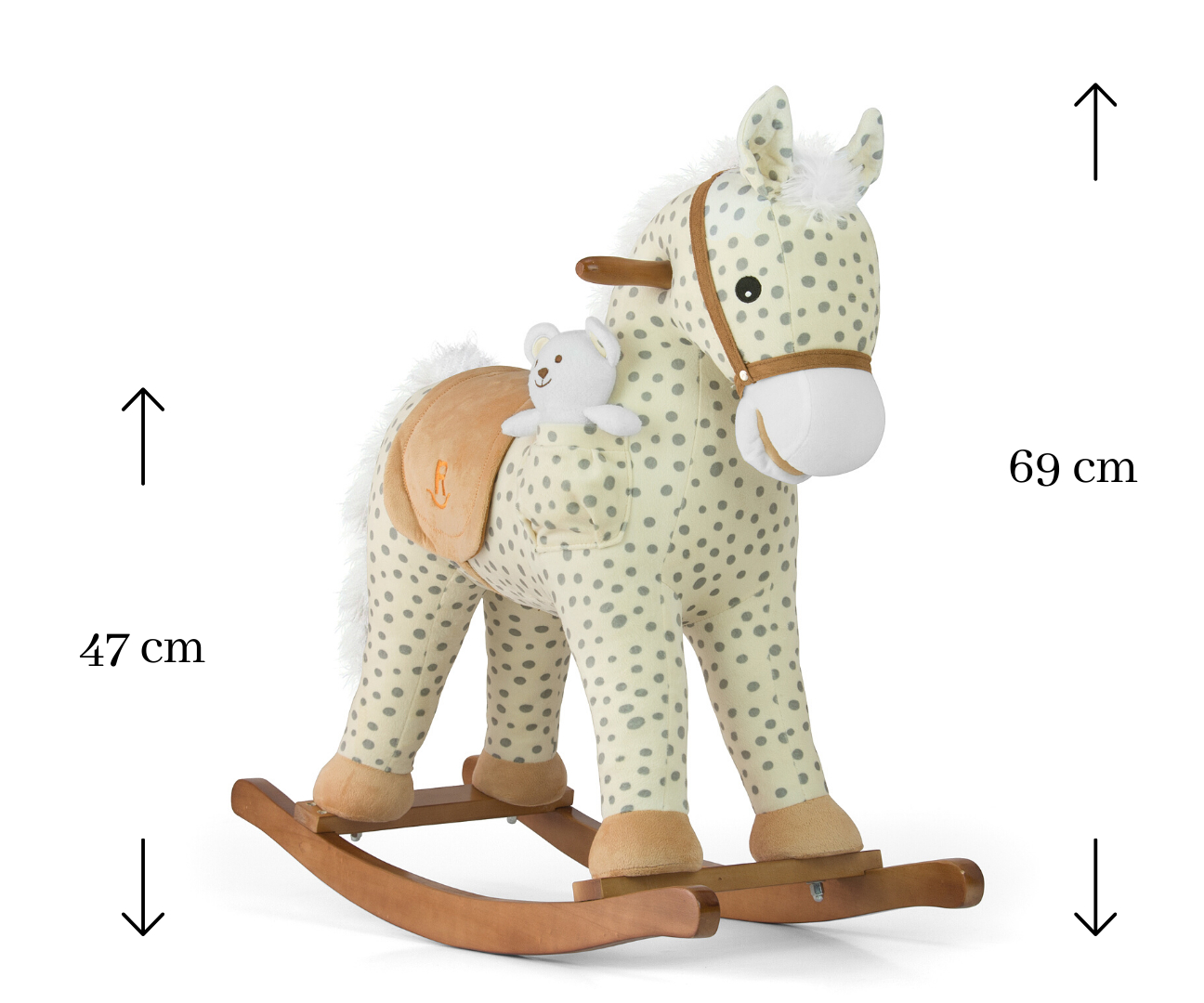Hojdací koník Pony Gray Dot – Milly Mally