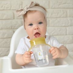 Nevylievajúci hrnček s úchytmi, I love mum Mummy 240 ml, transparentný/žltý (574864)