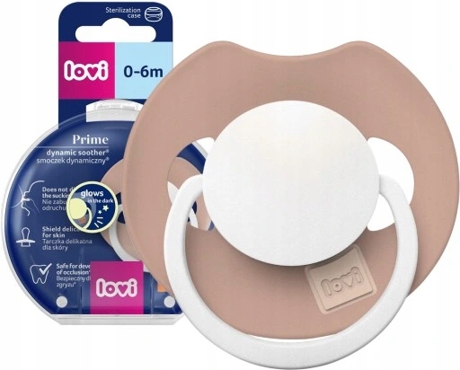 Cumlík LOVI Prime Glow 0-6m, svietiaci, Blush