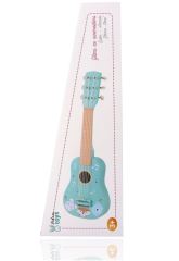 Drevená detská gitara Lesné zvieratká – mätová (10)