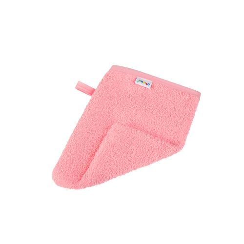 Detská umývacia rukavica XL Akuku – 100 % bavlna, 15×20 cm, od narodenia, ružová