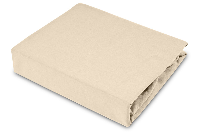 Jerseyová plachta Sensillo Klasik 120×60 cm - cappuccino