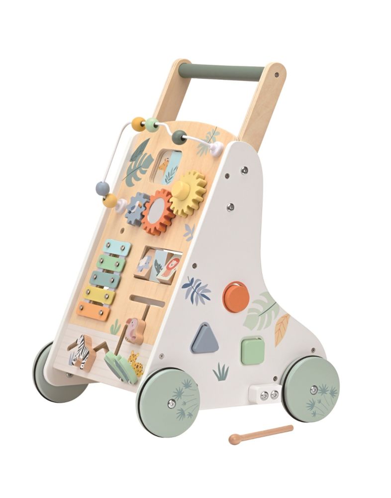 Drevené chodítko Montessori Džungľa – Lelin
