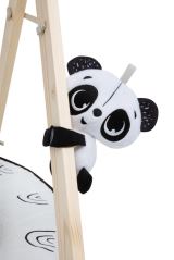 Hracia deka s tyčkou Tiny Love Décor – čiernobiela, drevený stojan (3)