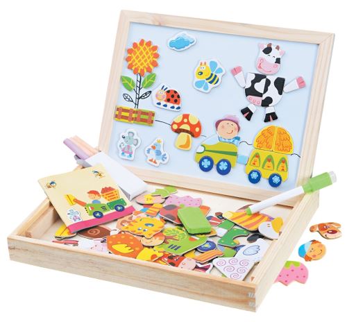2Kids Toys Magnetická tabuľka Farma 102 dielikov