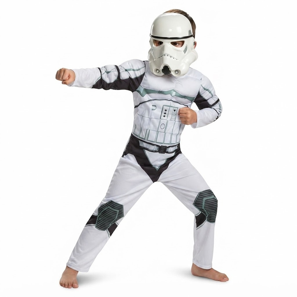 Detský kostým Star wars Stormtrooper so svalmi a maskou 116-122 M