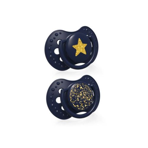 Cumlík LOVI Stardust dynamický 0-3m, 2 ks, modrý