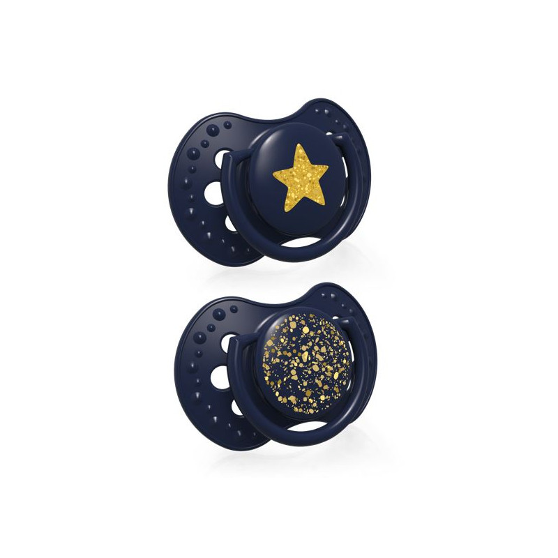 Cumlík LOVI Stardust dynamický 0-3m, 2 ks, modrý