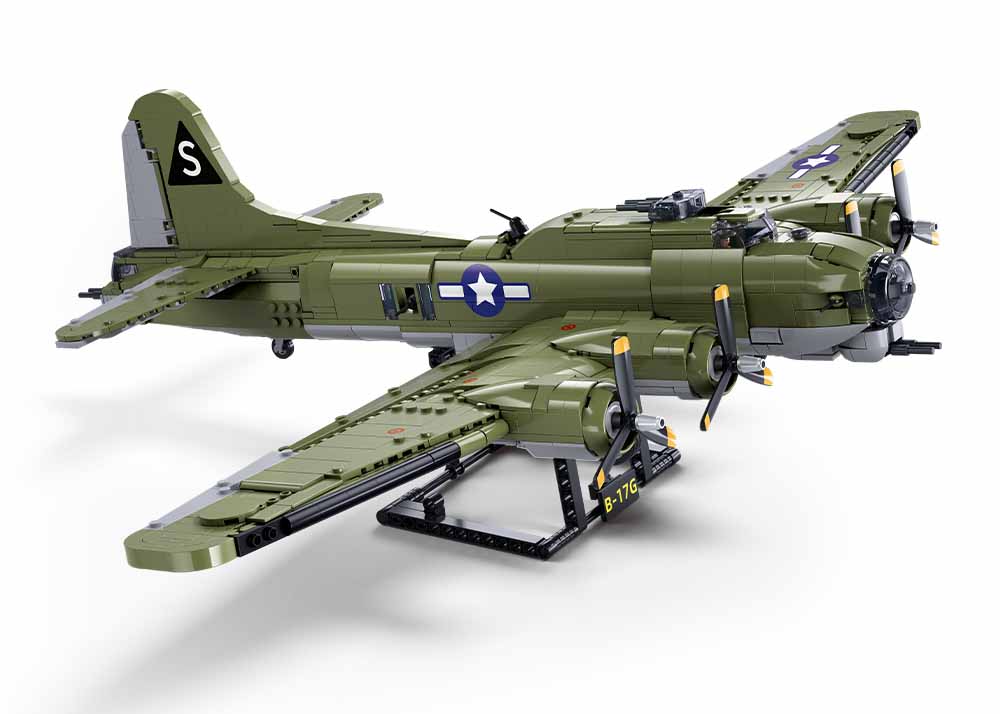 Sluban Model Bricks M38-B1367 Americký bombardér B-17G v mierke 1:44