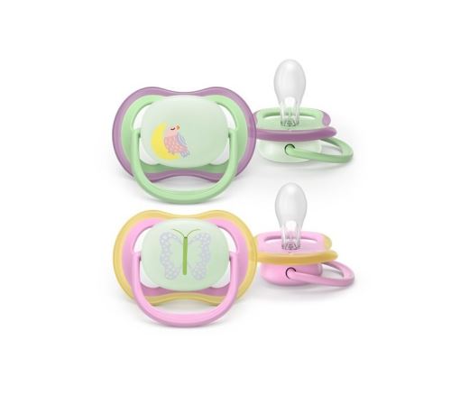 Cumlík Philips Avent Ultra Air na noc, svietiaci, 2 ks