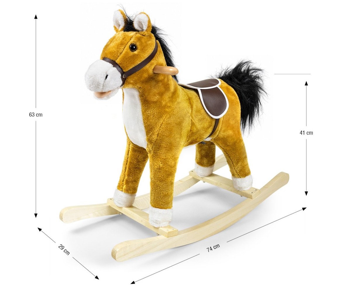 Houpací kůň Teddy Light Brown – Milly Mally