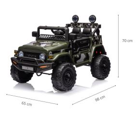 Licencované dětské elektrické SUV TOYOTA FJ CRUISER s Bluetooth a dálkovým ovládáním, army (9)