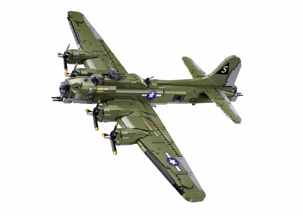Sluban Model Bricks M38-B1367 Americký bombardér B-17G v mierke 1:44