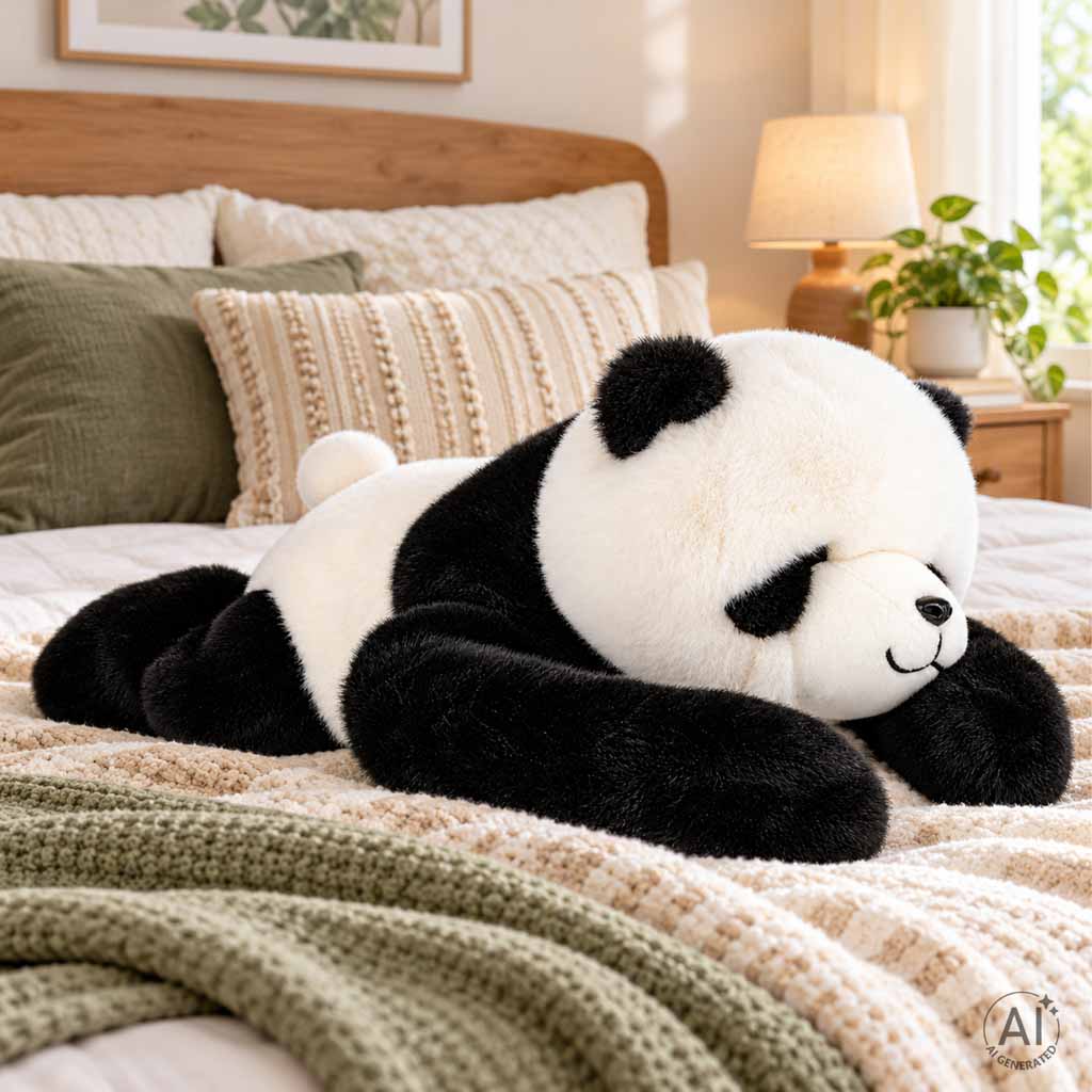 Záťažová plyšová panda 1 kg – záťažové labky, 60 cm, 3+