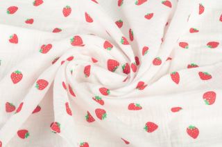 Mušelínové plienky krčené 60×75 cm Strawberry Cream – sada 2 ks (2)