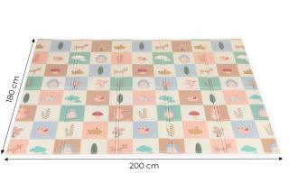 Skladacia hracia podložka Teddy a Slon, 200x180 cm (8)