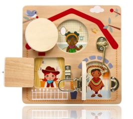 Adam Toys Vzdelávacia tabuľa so zámkami - Deti sveta (1)