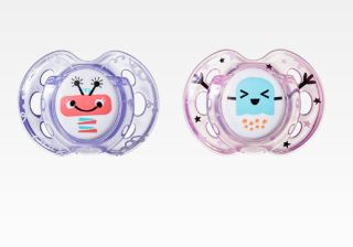 Tommee Tippee Cumlík Fun Style Príšerky 0-6 m - fialová / ružová
