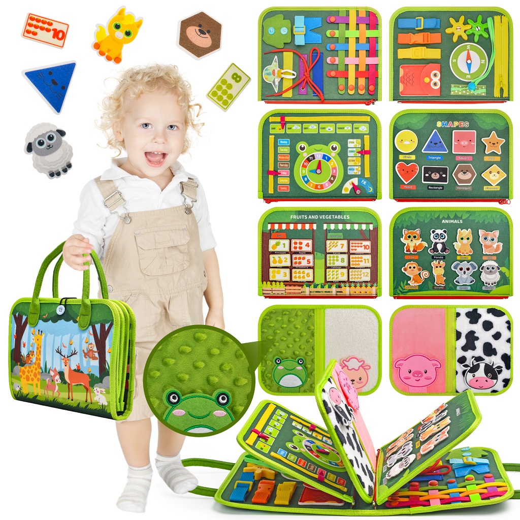 2Kids Toys Senzorická busy kniha Zvieratká