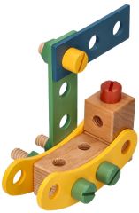 Drevená konštrukčná sada pre deti, 40 dielov Adam Toys (3)