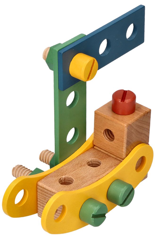 Drevená konštrukčná sada pre deti, 40 dielov Adam Toys
