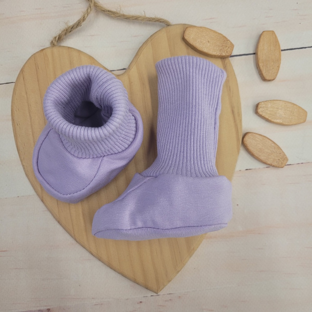 Dojčenské topánočky/ponožky soft, Kazum, lila, 56/62