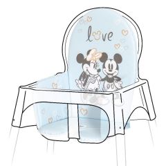 Vložka do jedálenskej stoličky Mickey Mouse, púdrovo ružová (1)