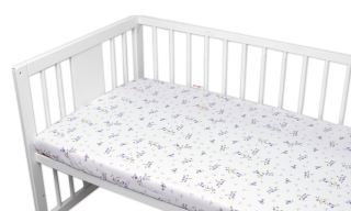 Bavlněné prostěradlo, Levandule, Baby Nellys, bíla/fialová (1)
