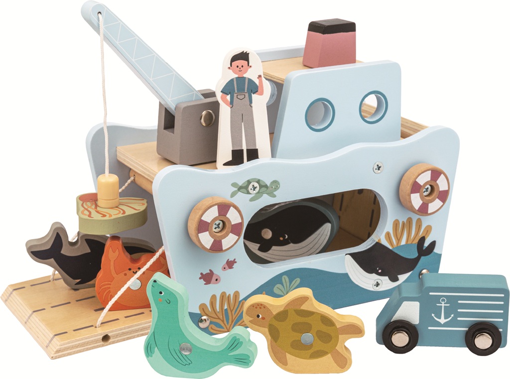 2Kids Toys Magnetická hračka Rybárska loď