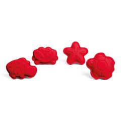 Bigjigs Toys Silikónové formičky červené Cherry (4)