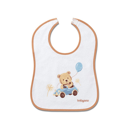 Froté podbradník s podšívkou, nepremokavý, béžový, BabyOno