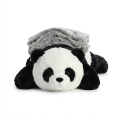 Maxi plyšová panda s dekou Big buddy 45cm 2v1 (4)