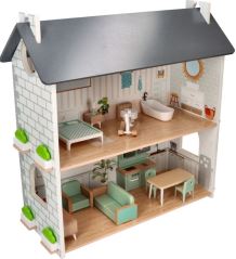 Drevený útulný domček pre bábiky - Adam Toys (2)