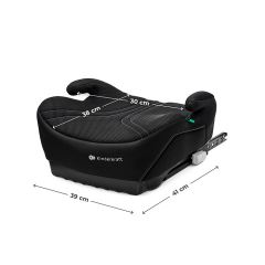 Detská podsedák ISOFIX i-Size 125–150 cm – ľahký, AIR FLOW, čierny (3)