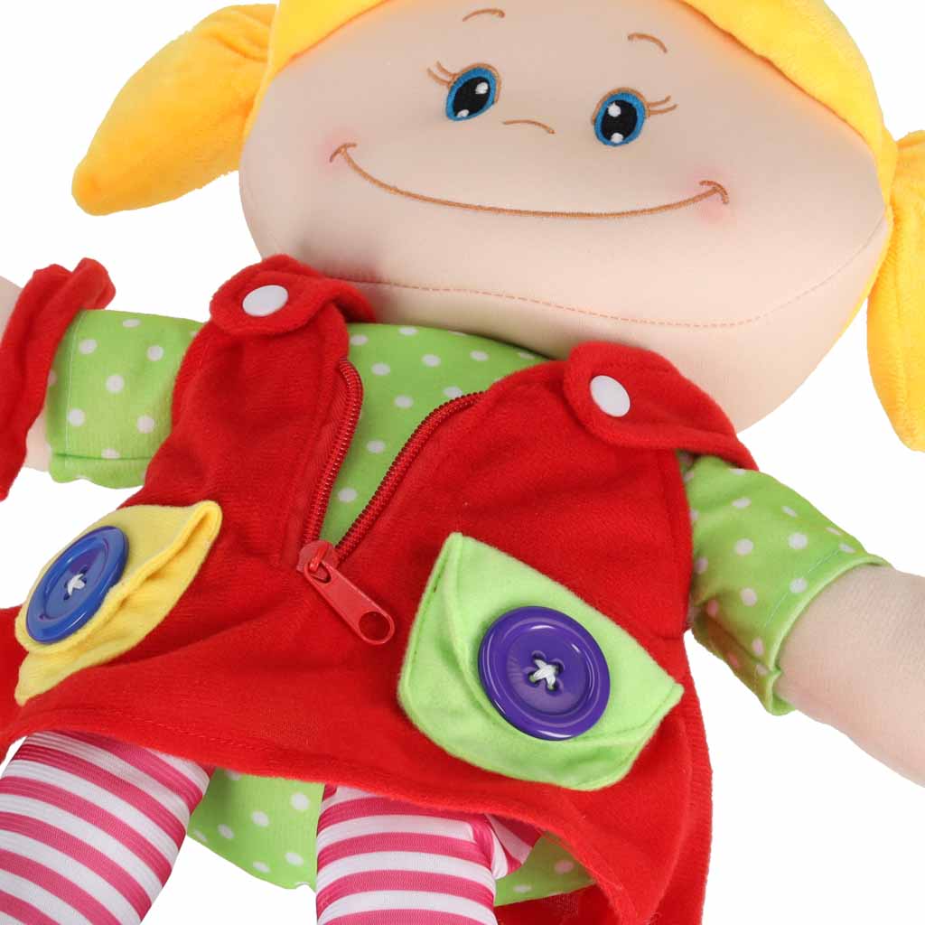 Montessori látková bábika Ivanka – senzorická maznavá bábika