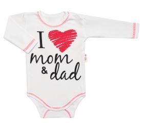 5-ti dílná soupravička do porodnice I love mom & dad, unisex (2)