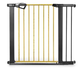 Detská bezpečnostná zábrana GUARDY 104 cm – bránka na schody a dvere (76–104 cm), čierna (4)