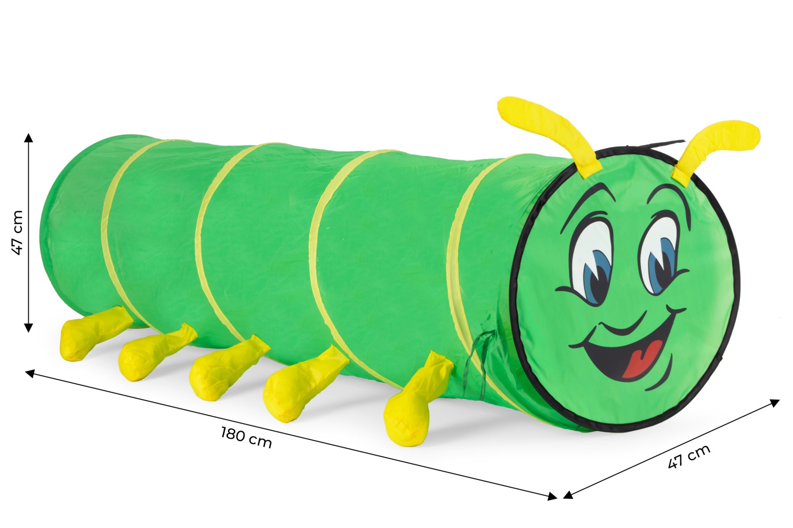 Detský hrací stan s tunelom Stonožka