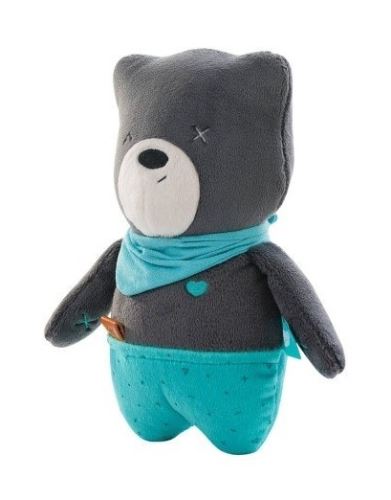 Szumisie Šumiaci maznáčik Medvedík Matt s aplikacjou, 24 cm - sivý / mätová (1)